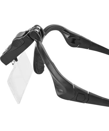 Beileshi Headband Magnifier Glasses with 2 LED Lights and 5 Interchangeable Lenses - Black - Buy Online on GoSupps.com