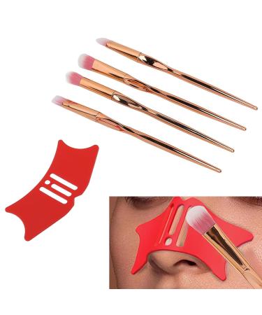 Yosoo Makeup Tools Set - Silicone Eyeliner Stencil Nose Shadow Mascara & Makeup Brush | International Shipping Available - Buy Online on GoSupps.com