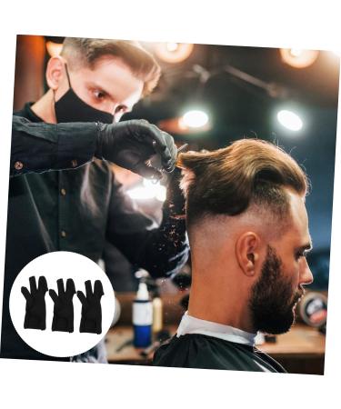 FRCOLOR 3pcs Hairdressing Gloves Heat Gloves Hair Styling Hair Curling Cotton Gloves Modeling Hair Curler - Buy Online on GoSupps.com