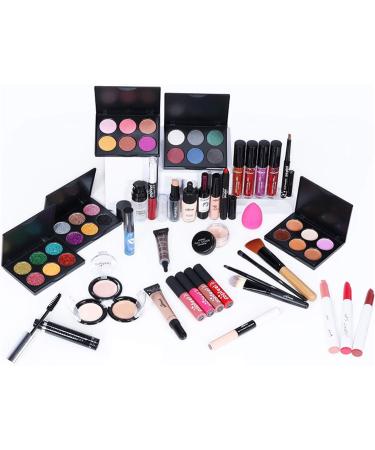 MKNZOME Professional Makeup Set 37pcs with Storage Bag - Full Sizes Eyeshadow, Foundation, Lip Gloss - Perfect Birthday & Xmas Gift for Teens and Adults - Buy Online on GoSupps.com
