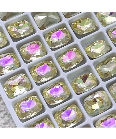 FEIlei 10x Water Droplet Nail Charms Pointed Back Nail Art Charm Heart Nail Rhinestones - Buy Online on GoSupps.com
