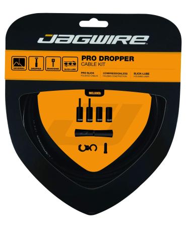 Jagwire Pro Dropper Complete Adult Unisex Kit, Black, One Size