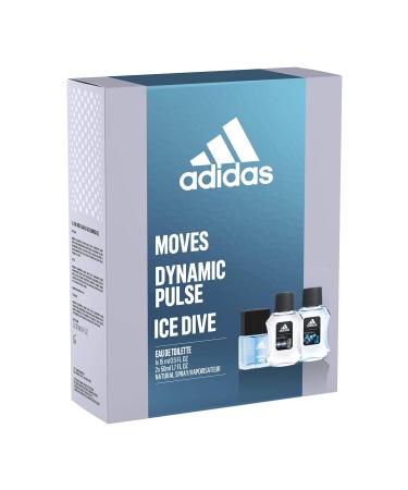 adidas 3 piece Gift Set for Men - 0.5 oz Moves Eau De Toilette Spray + 1.7 oz Ice Dive Eau De Toilette Spray + 1.7 oz Dynamic Pulse Eau De Toilette Spray 3 Fl Oz (Pack of 1) - Buy Online on GoSupps.com