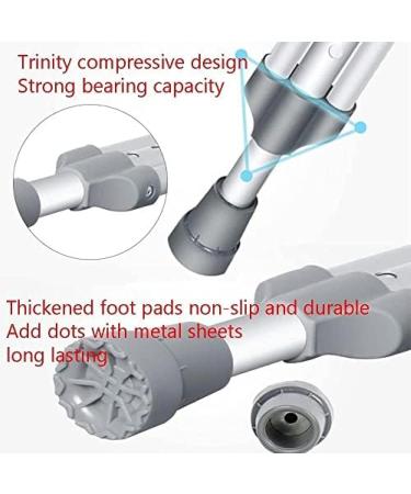 Walking Crutches Medical Underarm Crutches for Adults Lightweight Adjustable Axillary Crutches Stainless Steel Walking Stick with Comfortable Handle Pads for Women Men Lightweight Walking Ai Pair M - Buy Online on GoSupps.com