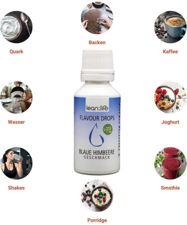 Lean Life Flavor Drops - Sugar-Free Low-Calorie 4-Pack Fruit Mix Aroma Drops (30ml Each) for Food Enhancements - Buy Online on GoSupps.com