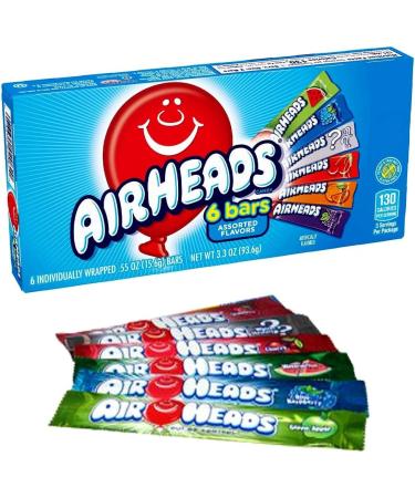  Airheads AIRHEADS 2 x 94 g boxes of 6 fruit flavours chews - Buy Online on GoSupps.com