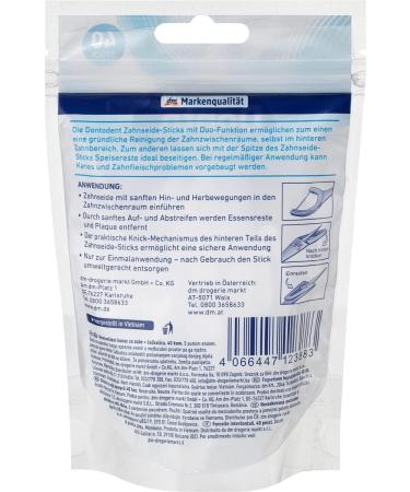 40 Pack Dental Floss Sticks - Dual Function Toothpick & Floss for Fresh Breath | International Shipping - Buy Online on GoSupps.com