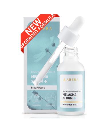 Abera Melasma Serum Plus Melasma Treatment for Face Dark Spot Corrector Serum Melasma Dark Spot Remover Sun Spot Age Spot Brown Spot Remover for Men Women (1 FL OZ) A. Melasma Serum Plus
