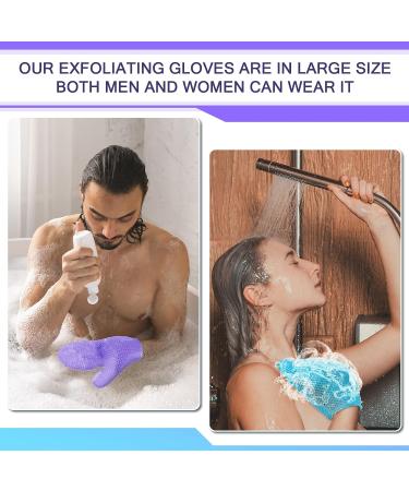 Honeycomb Exfoliating Glove Set - Bath Mitt & Body Spa Scrubber | Shower Loofah Sponge for Quick Drying Exfoliation - Buy Online on GoSupps.com