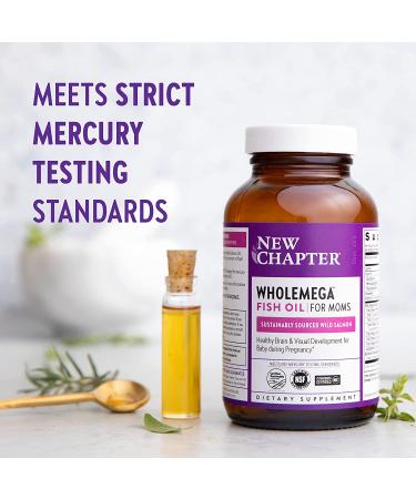New Chapter Wholemega Fish Oil for Moms - 180 Softgels | Omega-3 Support - Buy Online on GoSupps.com