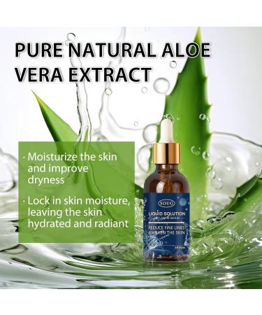Soug Liquid Solution Serum - Anti-Aging Face & Neck Serum for Wrinkle Reduction | Smooth Fine Lines | 1 Fl Oz - Buy Online on GoSupps.com