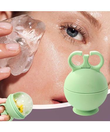 Maseyivi Silicone Ice Holder for Face - Reusable Spherical Ice Shapes for Cooling | Ideal for Women - Green - Buy Online on GoSupps.com