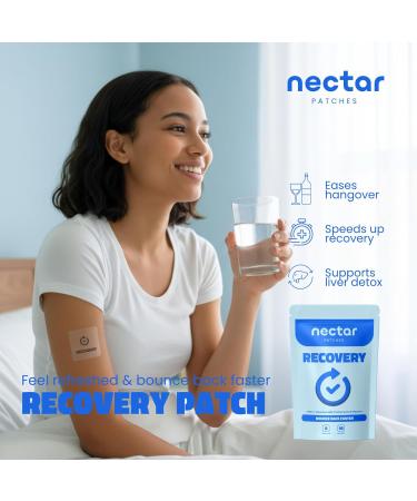 Nectar Recovery Patches | Replenishment & Hydration Support with L-Theanine & Milk Thistle | Night Out Recovery for Adults, Travel-Friendly Vitamin Patch Kit | Party Kit Supplies | 10 Count - Buy Online on GoSupps.com