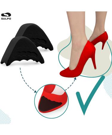 Buy Sulpo 4 Pairs Shoe Fillers - EVA Foam Cushion Pads for Oversized Shoes - Black Sponge Heel & Toe Liner - Fits Most Shoe Sizes - Buy Online on GoSupps.com