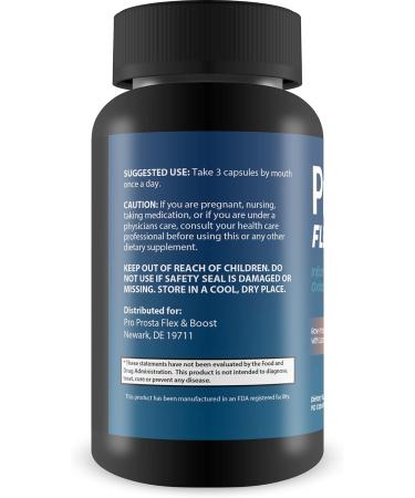 Pro Prosta Flex Plus - Support Reduced Swelling Improved Circulation Reduced Oxidative Stress and Better Overall Health - Herbal Blend with Turmeric for Prostate - Male Formula - Buy Online on GoSupps.com