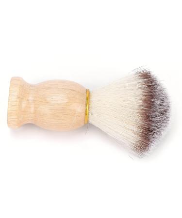 Premium Razor Brush - Soft Nylon & Wool Solid Wood Grip | Ideal for Rich Foam & Professional Beard Care - Buy Online on GoSupps.com