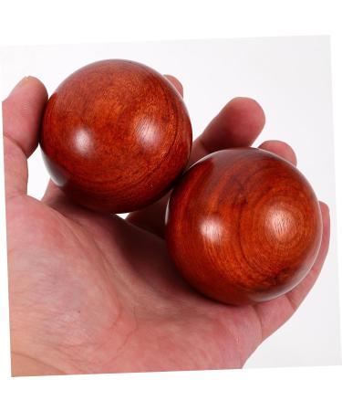 SOESFOUFU Wooden Hand Exercise Balls - 2pcs Muscle Stretch Fitness Balls (5x5cm) - Perfect for Home Workouts & Physical Therapy - Buy Online on GoSupps.com