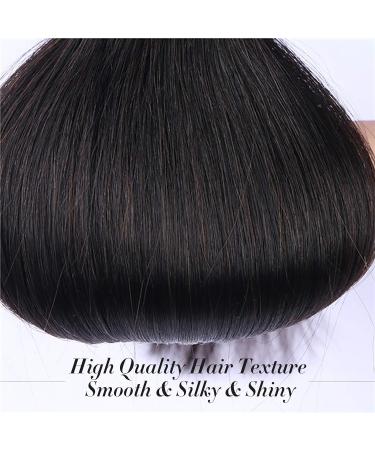 12 Inch Brazilian Virgin Human Hair Bundles - Natural Black (Pack of 3) - Buy Online on GoSupps.com