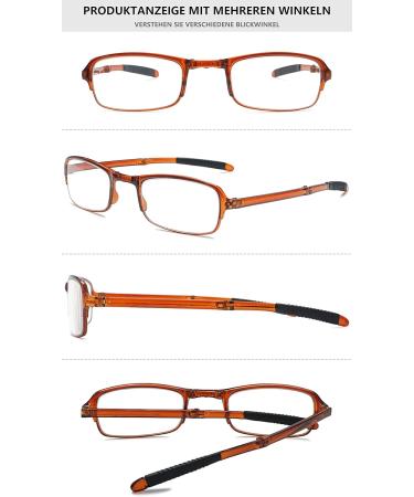 Buy Lanomi Foldable Reading Glasses for Men & Women - Mini Compact Anti Blue Light Glasses - TR90 Lightweight with Case - 4.0 Diopters - International Shipping - Buy Online on GoSupps.com
