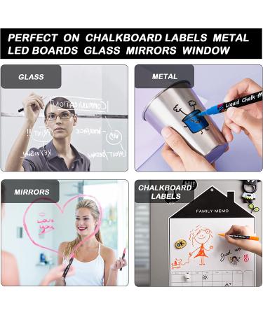 Shuttle Art Chalk Markers 30 Vibrant Colors - Water-based Liquid Chalk Pens for Chalkboards, Windows, Glass - Erasable & Reversible - 3mm Fine Tip - Ideal for Office and Home Supplies - Buy Online on GoSupps.com