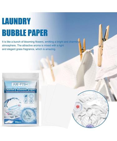 Laundry Sheets Detergent Natural Fresh Scent Washer Sheet Natural Laundry Strips Portable Efficient Laundry Detergent for Home Use Dobooo - Buy Online on GoSupps.com