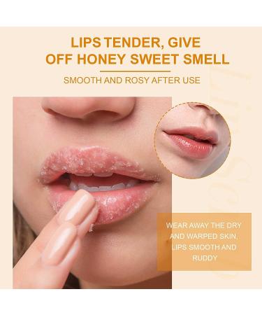 Orange Sugar Lip Scrub - Exfoliator & Moisturizer for Chapped Lips with Shea Butter & Vitamins A, C, & E - Buy Online on GoSupps.com