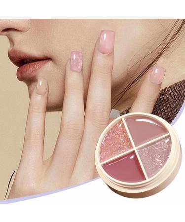 4 Colors Solid Nail Gel Palette | Nail Mud Gel Polish Kit Strong Acrylic Tips Painting Set Solid Nail Gel Glue for Soft Gel Nail Tips for 42 - Buy Online on GoSupps.com