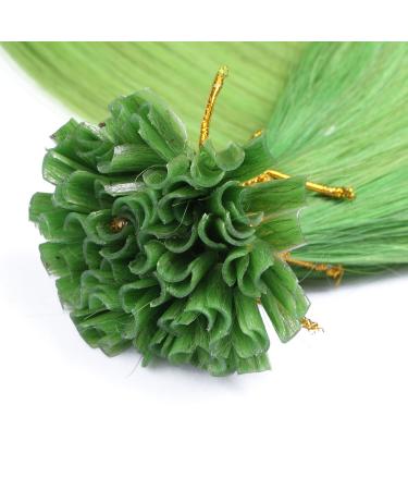 High-Quality Keratin Bonding Hair Extensions - Green - 60cm - 200 Strands - 100% Real Hair U-Tip by Novon - Buy Online on GoSupps.com