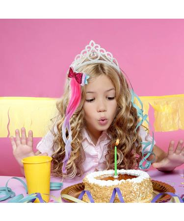 Hi-Fot 4pcs Curls Hair Extension Clips | Colorful Unicorn Party Hair Accessories for Girls - Buy Online on GoSupps.com