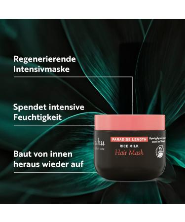 Ahuhu Paradise Langth Rice Milk Hair Mask (150ml) - Regenerating Vegan Hair Care for Long Vital Hair - Intensive Repair & Construction with Rice Milk & Shea Butter - Buy Online on GoSupps.com