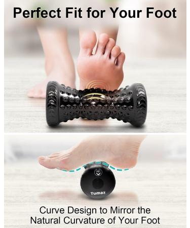 Tumaz Foot Massage Roller - Extended Version for Plantar Fasciitis Relief | Ergonomic Myofascial Pain Relief Roller - Buy Online on GoSupps.com