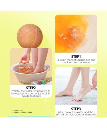 Ginger Foot Soak - 10pcs Instant Feet Spa Soak For Relaxing - Foot Care Products For Dry Cracked Athletes Foot Stubborn Foot Odor Scent Tired Feet Fukamou - Buy Online on GoSupps.com