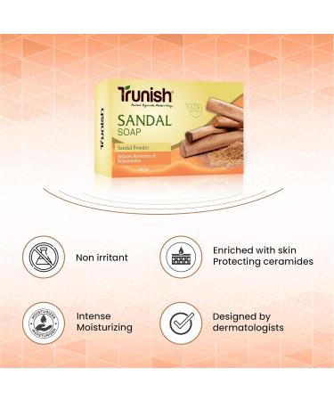 Buy SS Natural Sandalwood Luxury Bathing Soap Nourishing & Anti-Aging for Smooth Younger Skin All Skin Types International Shipping - Buy Online on GoSupps.com