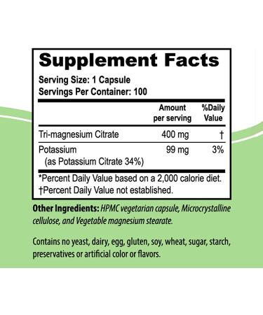 NaturalSlim MagicMag C Magnesium Citrate Capsules - Sleep & Heart Health Support | Muscle Cramp Relief Supplement with Potassium - Gluten-Free (1 Pack) - Buy Online on GoSupps.com
