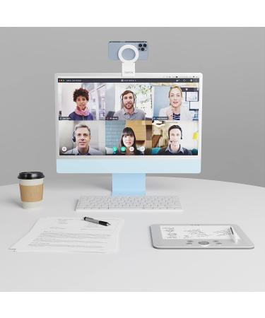 Capstone Continuity Camera Mount for Desktop Monitors with a Flat Back | 30 Degree Tilt for Desk View | Connects via MagSafe | for iPhone 12  13 & 14 | for iOS 16 + Mac OS Ventura or Later For Desktops - Buy Online on GoSupps.com