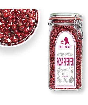 Rosa Pepper Organic 100g | 100% Natural Pink Pepper Berries - Noble Herb - Premium Additive-Free Red Pepper Grains - Buy Online on GoSupps.com
