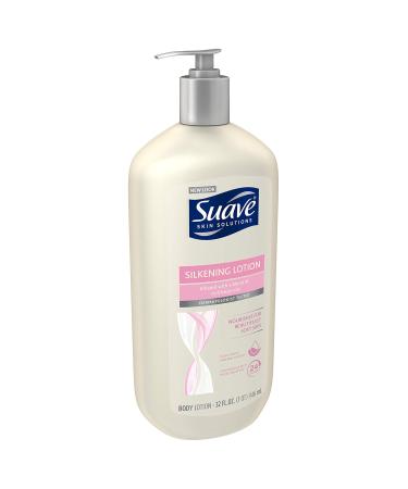 Suave Skin Solutions Body Lotion with Baby Oil - Silkening Moisturizer 32 oz | International Shipping Available - Buy Online on GoSupps.com