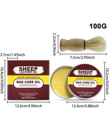  G n rique Leather boot conditioner Leather oil 100 ml | Polish and cleaner 100 ml with brush and softening protective saddle oil | Shoes bags jackets cars - Buy Online on GoSupps.com