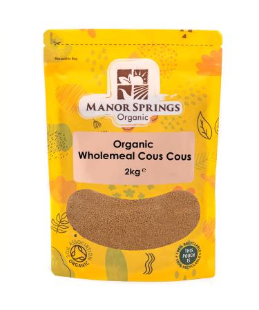 Organic Wholemeal Cous Cous 2kg by Manor Springs Organic