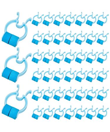 60 Pieces Nose Stop Clips Nose Nasal Stopper Clips Plastic Foam Nose Clips for Accidental or Emergency Condition (Blue)