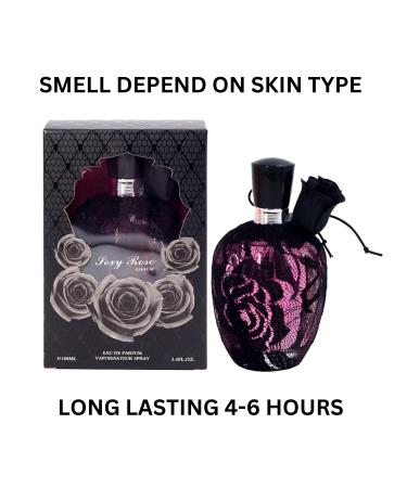 Sexy Rose Black and Sexy Rose Pink Parfum for Women (Impression of Valentine Rock N Rose) EAU DE PARFUM 3.4oz / 100ml each bottle (Pack of 2) - Buy Online on GoSupps.com