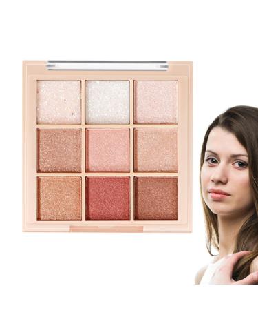 Eyeshadow Makeup Palette 9 Colors Eyeshadow Palette Natural Long Lasting Multicolor Nude Eye Makeup Eyeshadow for Beginners 718401 Taro Milk Coffee Plate
