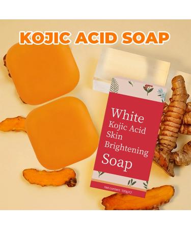 Pure Kojic Acid Skin Brightening Soap Even Tone Cleansing Face and Body Bar for Glowing Skin Moisturizing Sun Damage Skin with Tea Tree Coconut Oil Vegan Paraben-Free - Buy Online on GoSupps.com