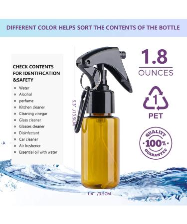 TANSHINE 50ml Small Spray Bottles - Portable Mini Fine Mist Water & Hand Sanitizer Alcohol Spray Bottles - Refillable Empty Face Mister Bottles - 5pcs 50ml/1.8oz - Buy Online on GoSupps.com