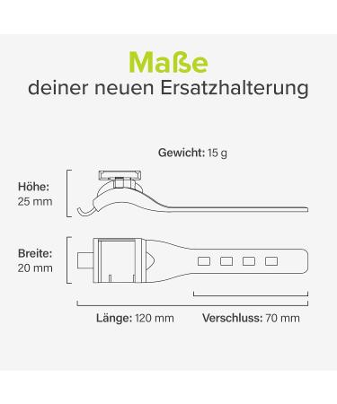 VELMIA Bicycle Light Mount Set - Front & Rear Replacement Rubber Mount for Optimal Visibility - Buy Online on GoSupps.com