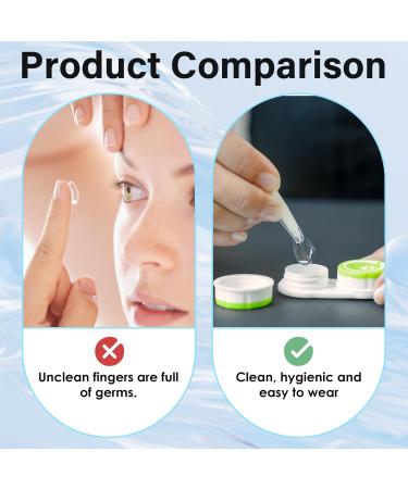 Ownfeel 4 Pack Contact Lens Remover and Inserter Tool for Soft Lenses Contact Lens Applicator with Tweezers Storage Case Contact Lens Handling Kit Suction Stick Handler with Soft Tip for Travelling - Buy Online on GoSupps.com