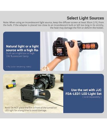 JJC Slide and Film Digitizing Adapter Kit | Negative to Digital Converter for Canon Nikon Sony Lenses | Replace Nikon ES-2 | Marco Lens Compatible - Buy Online on GoSupps.com