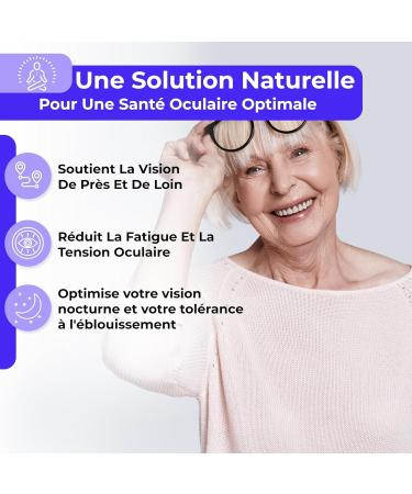 Vision 20/20: Natural Eye Health Supplement with Blueberry Lutein and Zeaxanthin - Promotes Clear Vision - 30 Vegan Capsules - Buy Online on GoSupps.com