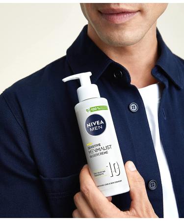 Nivea Men Sensitive Shaving Cream 200ml | Mild Formula with 10 Ingredients | Transparent Gel for All Beard Types - Buy Online on GoSupps.com