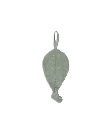 Jollein Security Blanket & Pacifier Blanket - Terry Cloth Leaf Ash Green (30x10 cm) | Soft & Cozy Baby Comforter - Buy Online on GoSupps.com